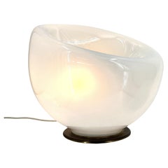 Grande lampe de table vintage en verre de Murano, 1970