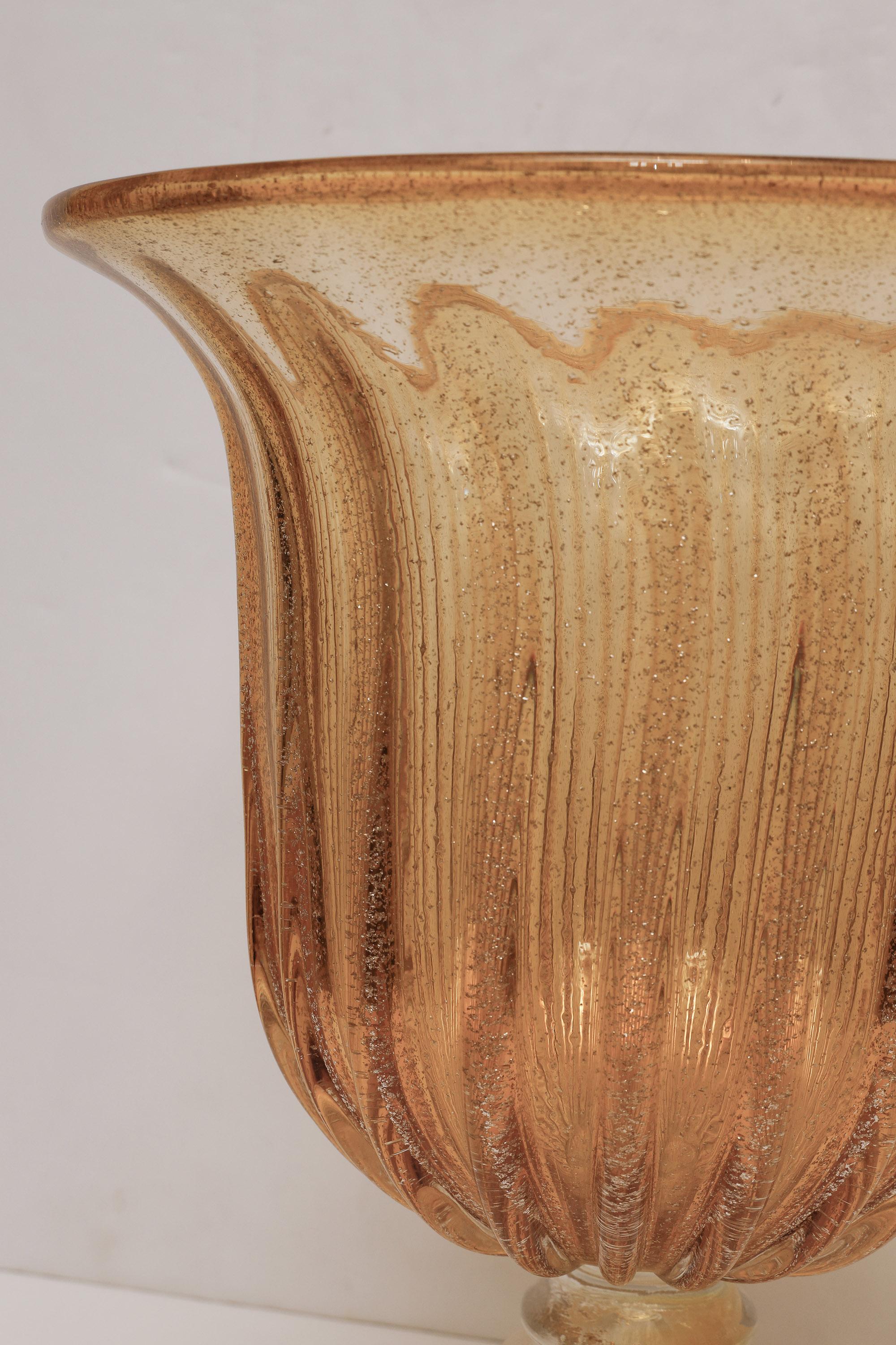 Große Vase aus Muranoglas im Vintage-Stil von Seguso (Moderne der Mitte des Jahrhunderts) im Angebot