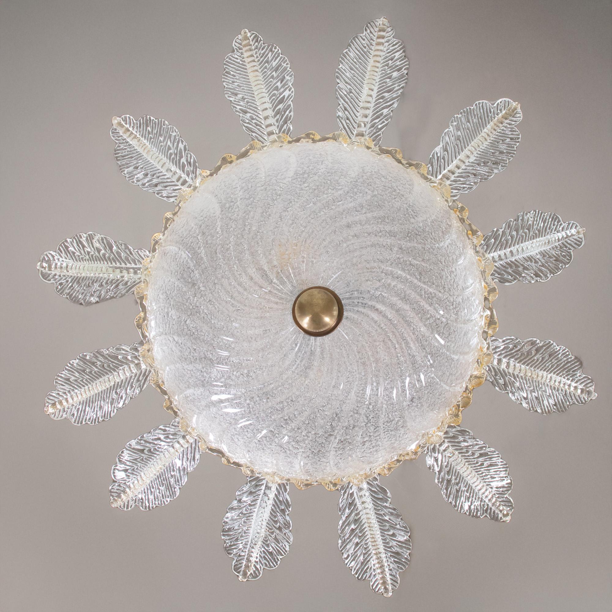 Grand Murano dans le style d'Ercole Barovier Bon état - En vente à Chicago, IL