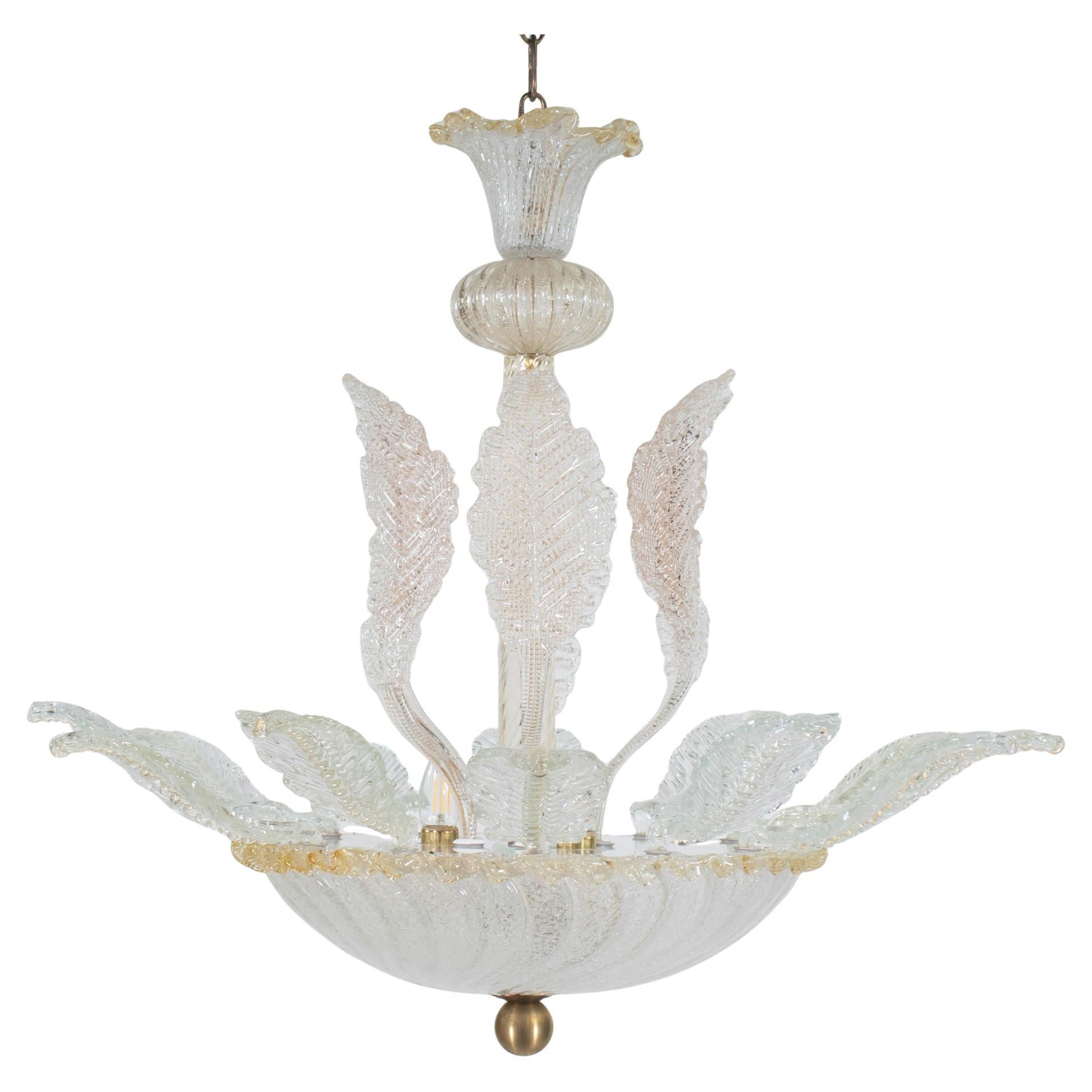 Grande Murano vintage nello stile di Ercole Barovier