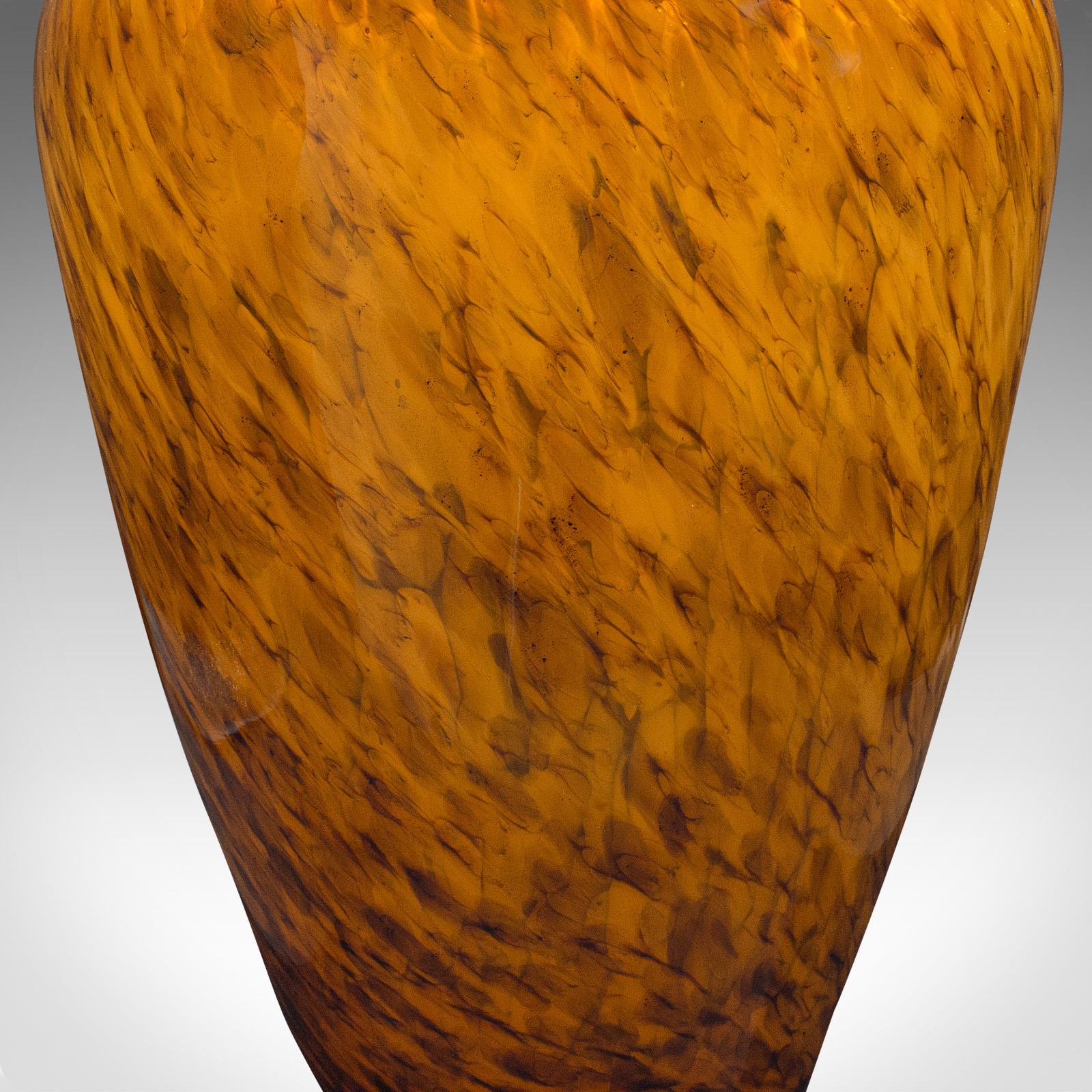 Large Vintage Murano Tiger Vase, Italian, Art Glass, Table, Floorstanding, 1960 For Sale 6