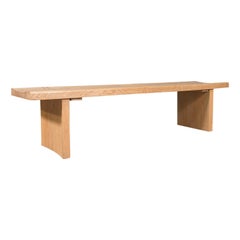 Large Retro Museum Bench, English, Oak, Dining, Kitchen, Pew, Late 20th, 1980