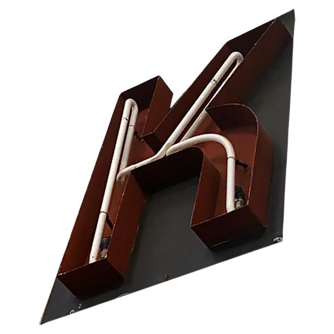 Large Vintage Neon Marquee Letter "K" From Pan American Auditorium