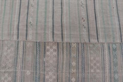 Large Vintage Neutral Paneled Kilim in Neutral Muted Tones 10'4" X16'8"
