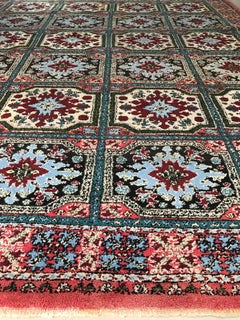 Large Vintage Oriental Berber Fields Rug Carpet Made in Morocco, 1970s