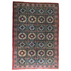 Large Vintage Oriental Berber Fields Rug Carpet Made in Morocco, 1970s