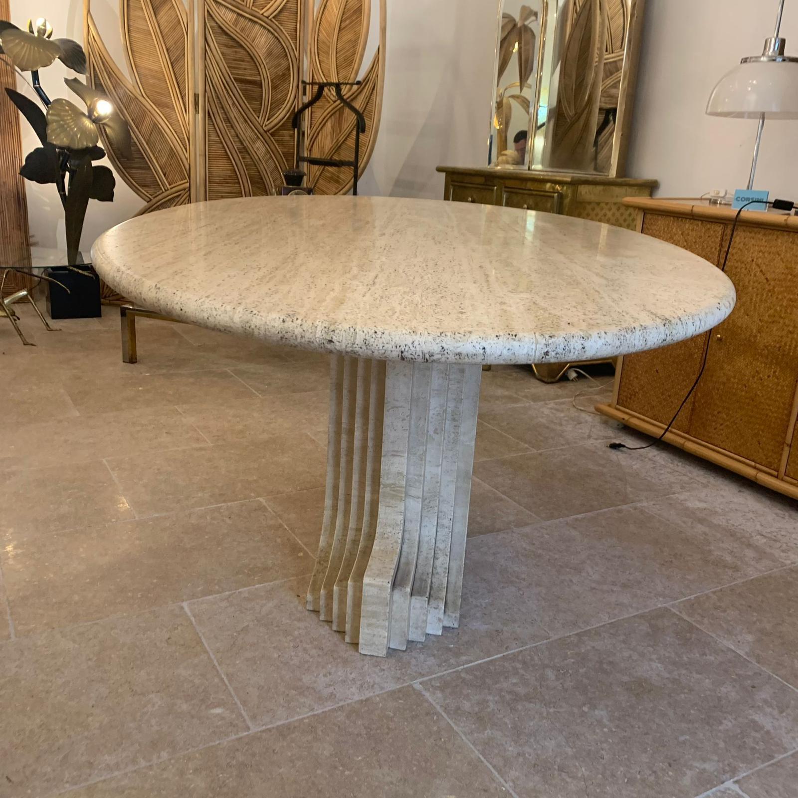 Italian Large Vintage Oval Table 