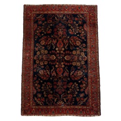 Large Vintage Persian Lilihan Sarouk Oriental Carpet, circa 1930
