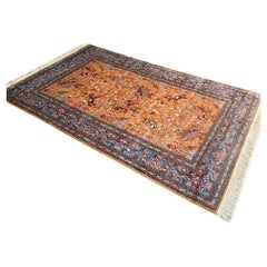 Large Vintage Persian Oriental Hand Woven Wool Rug