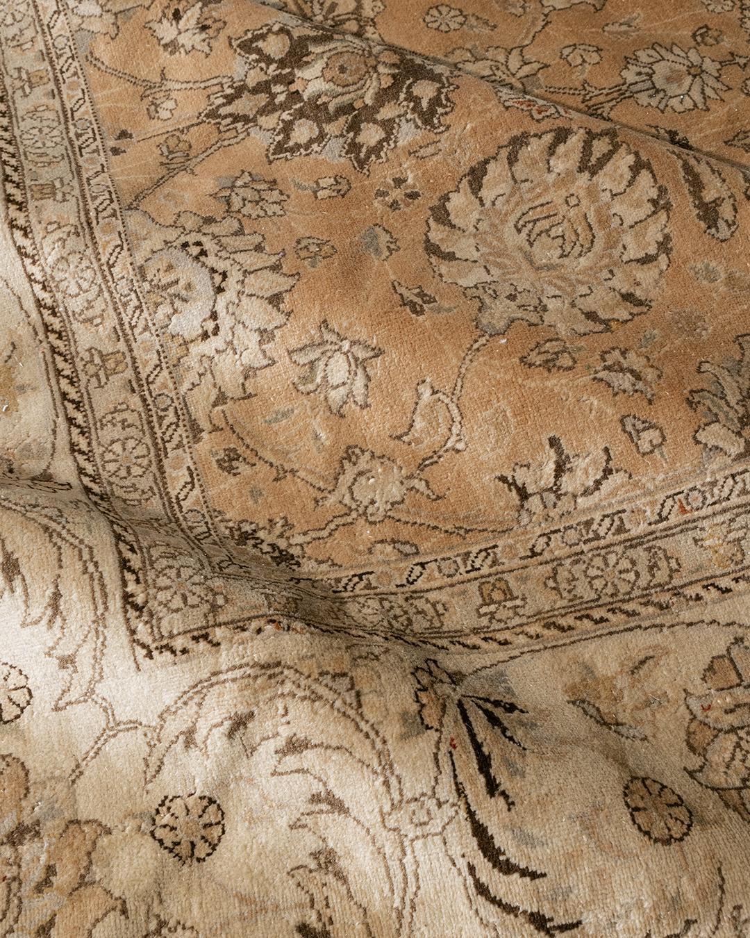 Grande tappeto persiano Tabriz vintage, 1920 circa  10'5 x 15'6 in vendita 5