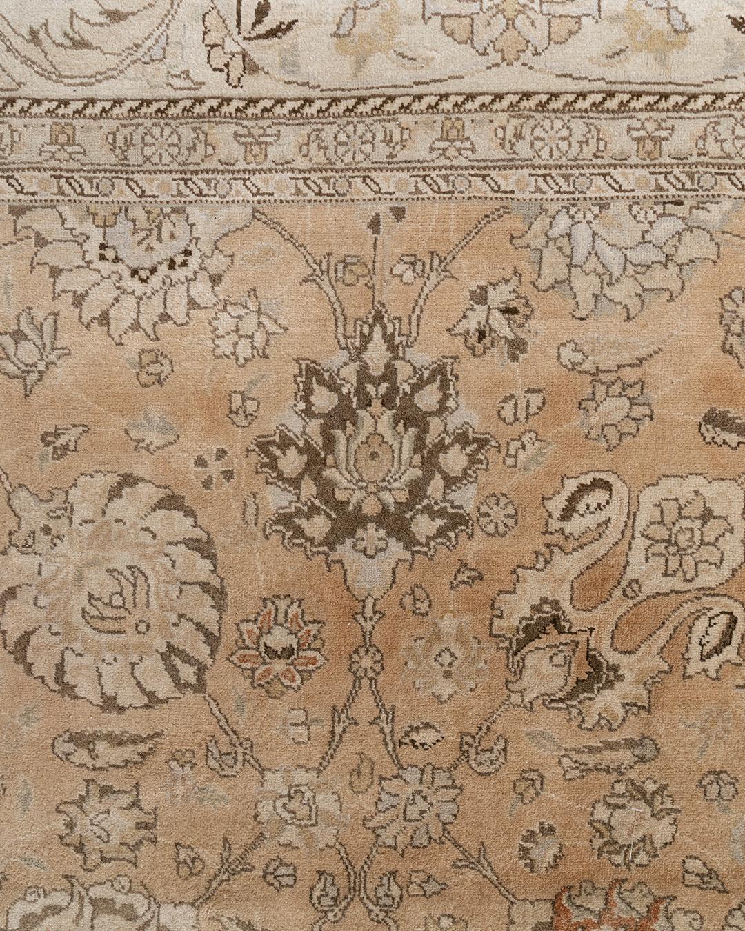 Tessuto a mano Grande tappeto persiano Tabriz vintage, 1920 circa  10'5 x 15'6 in vendita