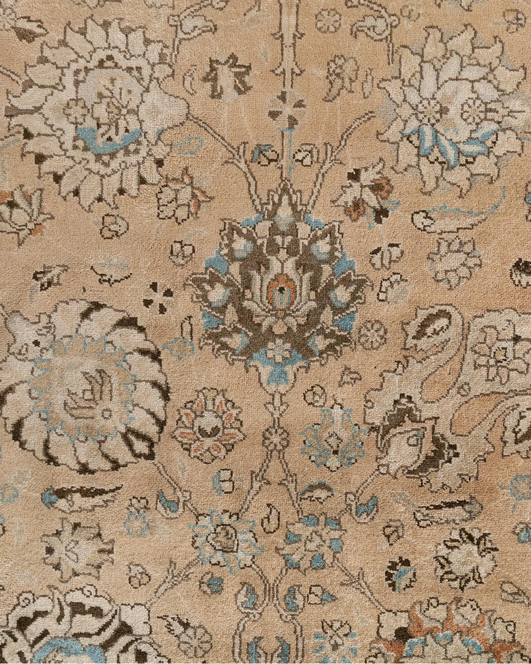 Lana Grande tappeto persiano Tabriz vintage, 1920 circa  10'5 x 15'6 in vendita