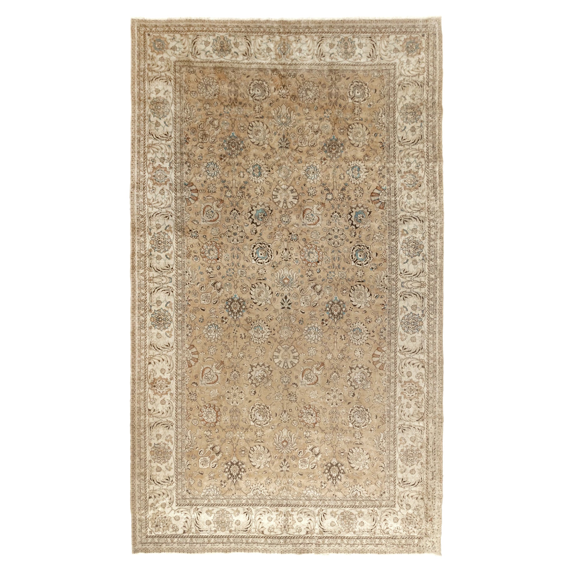 Large Vintage Persian Tabriz Rug, circa 1920  10'5 x 15'6
