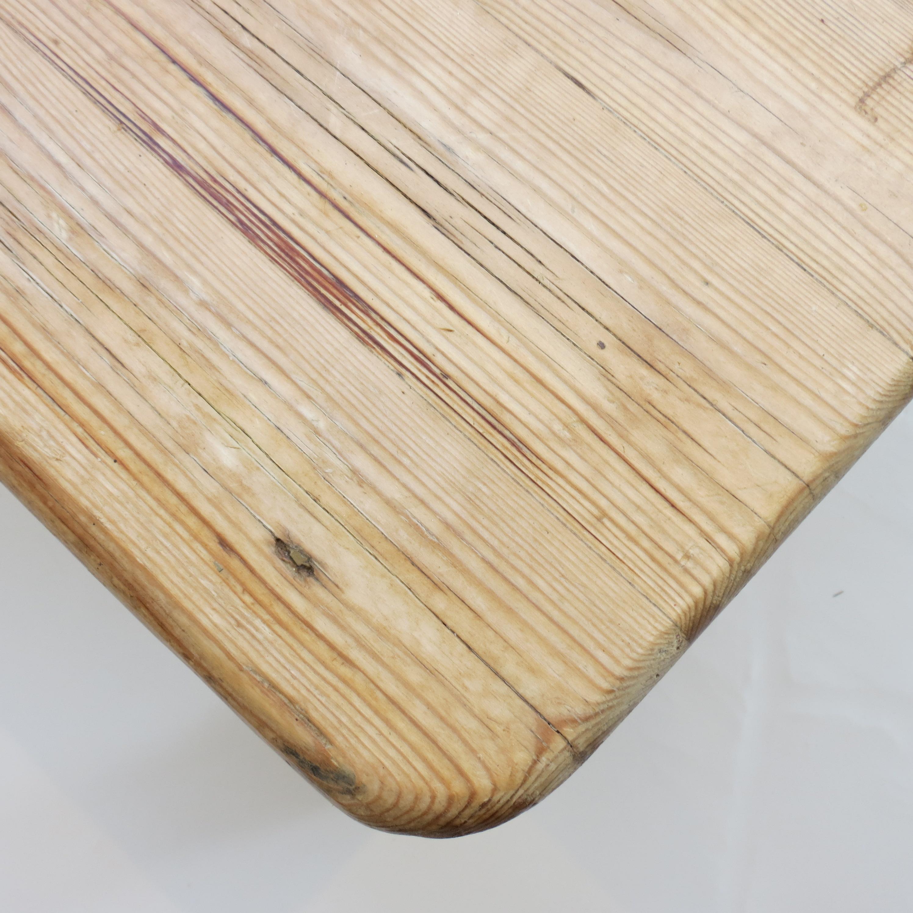 Large Vintage Pine Coffee Table For Sale 4