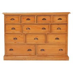 Large Vintage Pine Haberdashery Cabinet or Shop Cabinet, 1950s