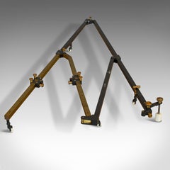 Large Vintage Pantagraph, English, Brass, Scientific Mapping Instrument