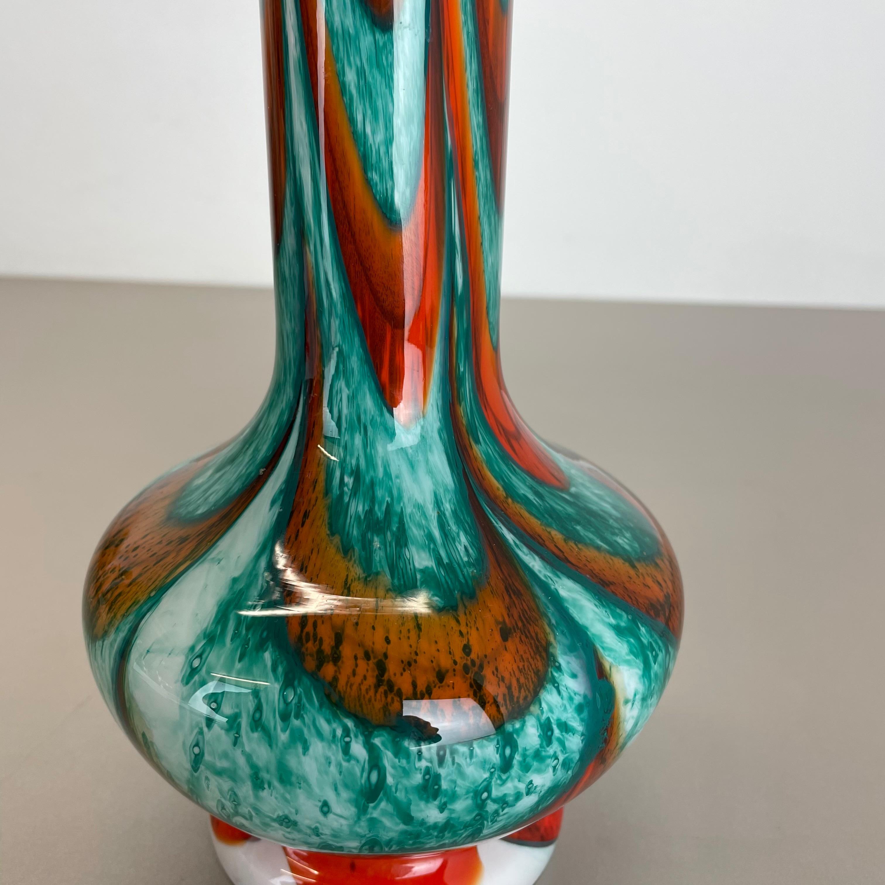 Große große Vintage-Pop-Art-Vase „Multicolor“ aus Opal, Florenz, Design, 1970er Jahre, Italien im Angebot 3