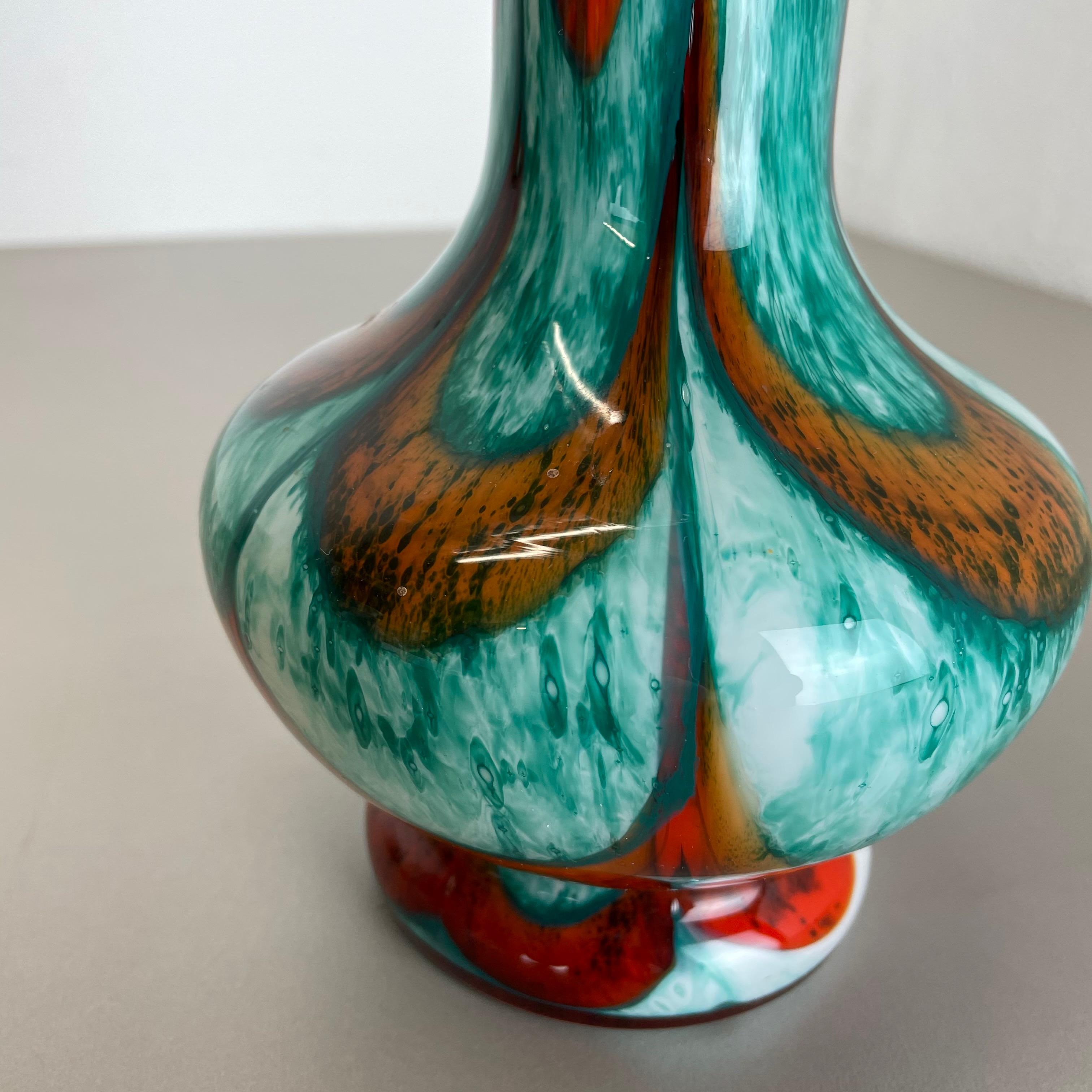 Grand vase Pop Art vintage en opaline Florence « Multicolore », design italien, années 1970 en vente 7