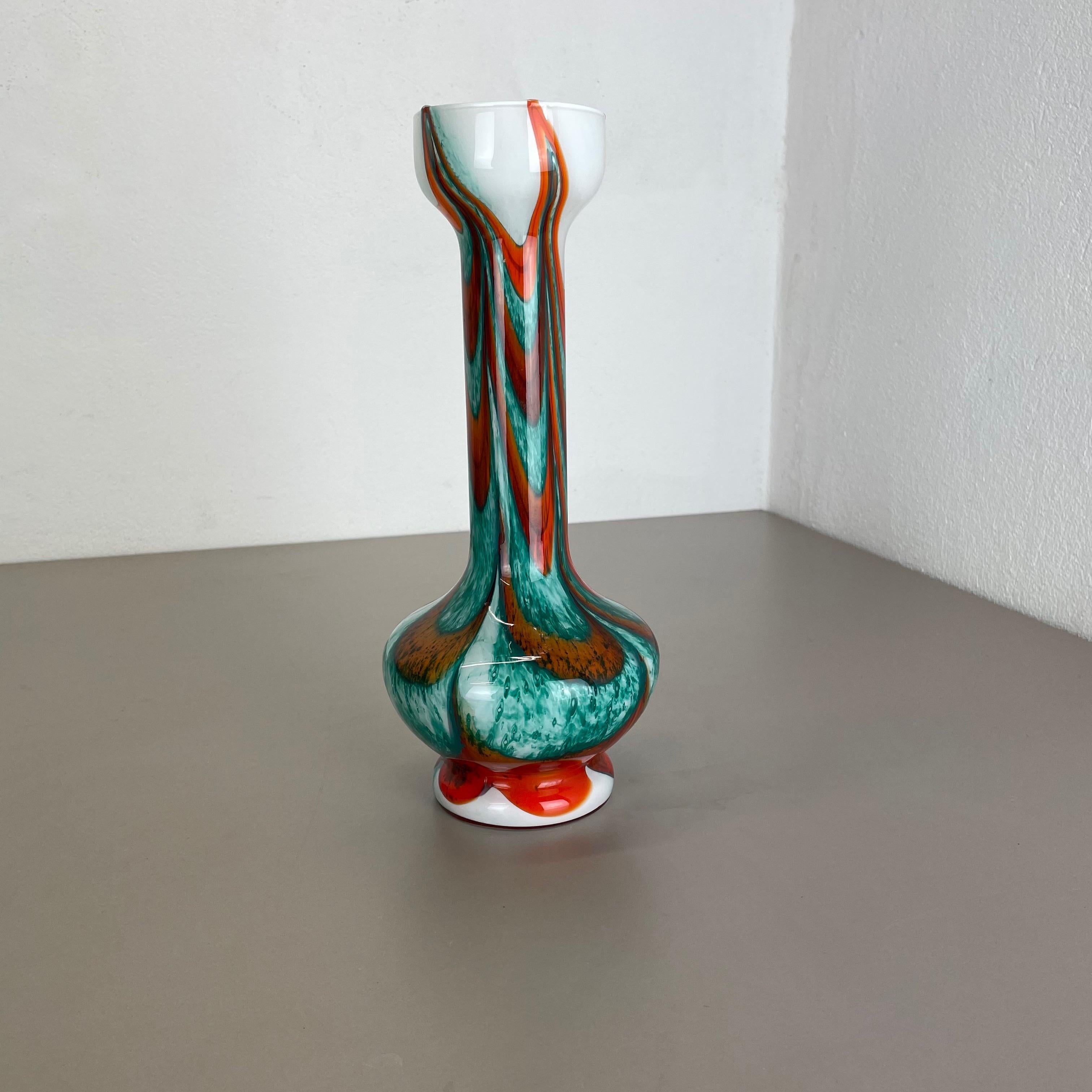 Article:

Pop Art vase


Producer:

Opaline Florence



Decade:

1970s




Original vintage 1970s Pop Art hand blown vase made in Italy by Opaline Florence. Made of high quality Italian opal glass.
Lovely 1970s Pop Art Abstract