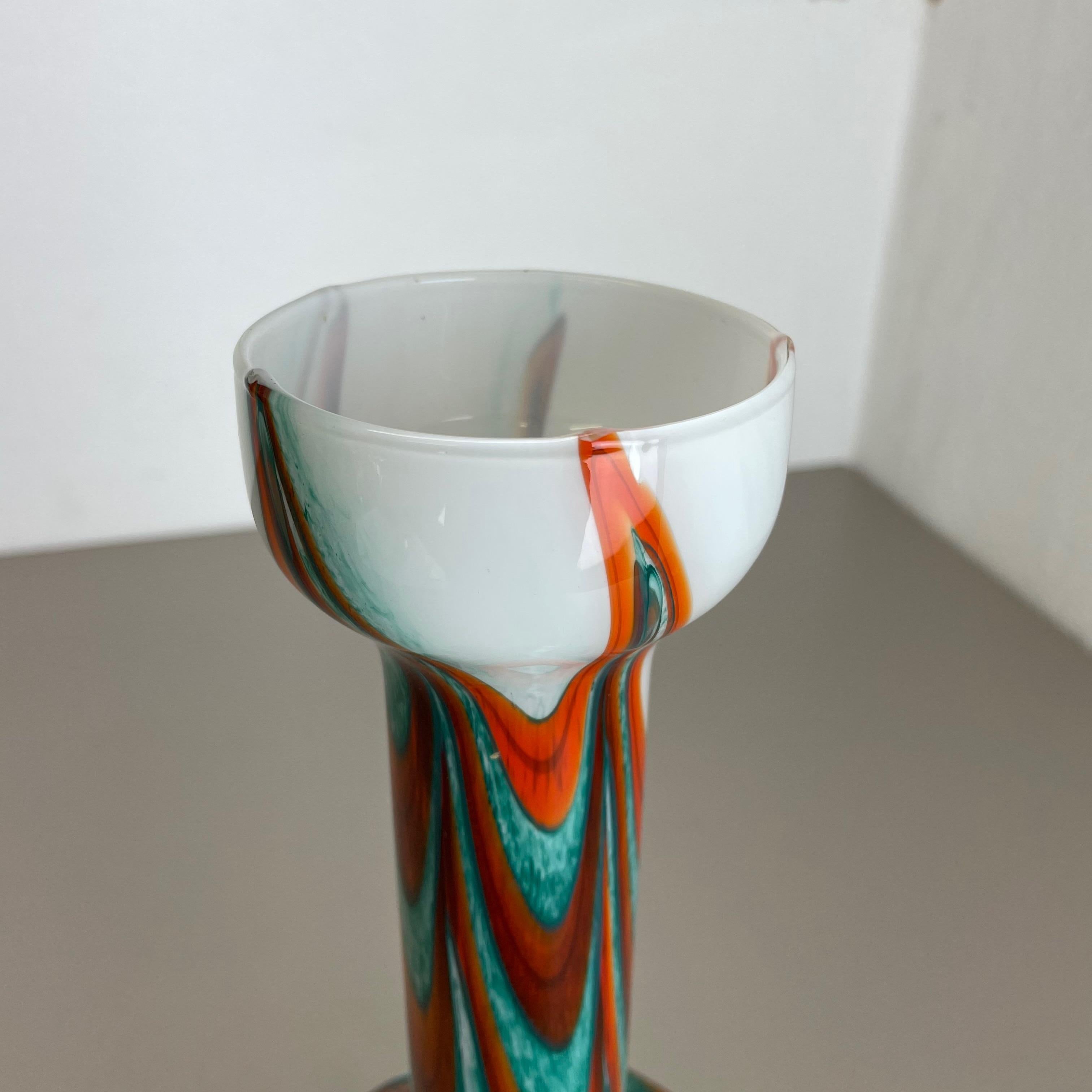 Große große Vintage-Pop-Art-Vase „Multicolor“ aus Opal, Florenz, Design, 1970er Jahre, Italien (Italienisch) im Angebot