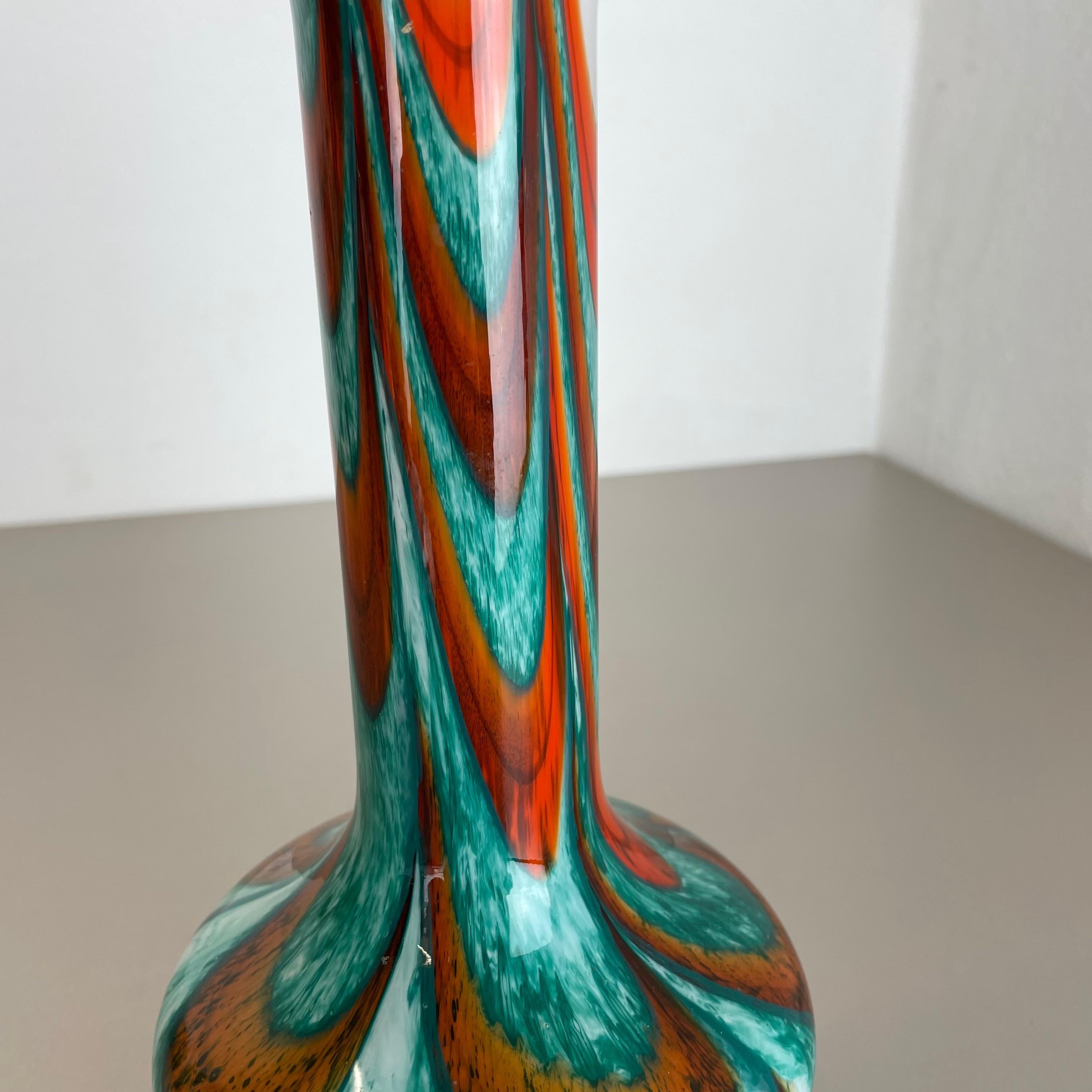 Große große Vintage-Pop-Art-Vase „Multicolor“ aus Opal, Florenz, Design, 1970er Jahre, Italien (20. Jahrhundert) im Angebot