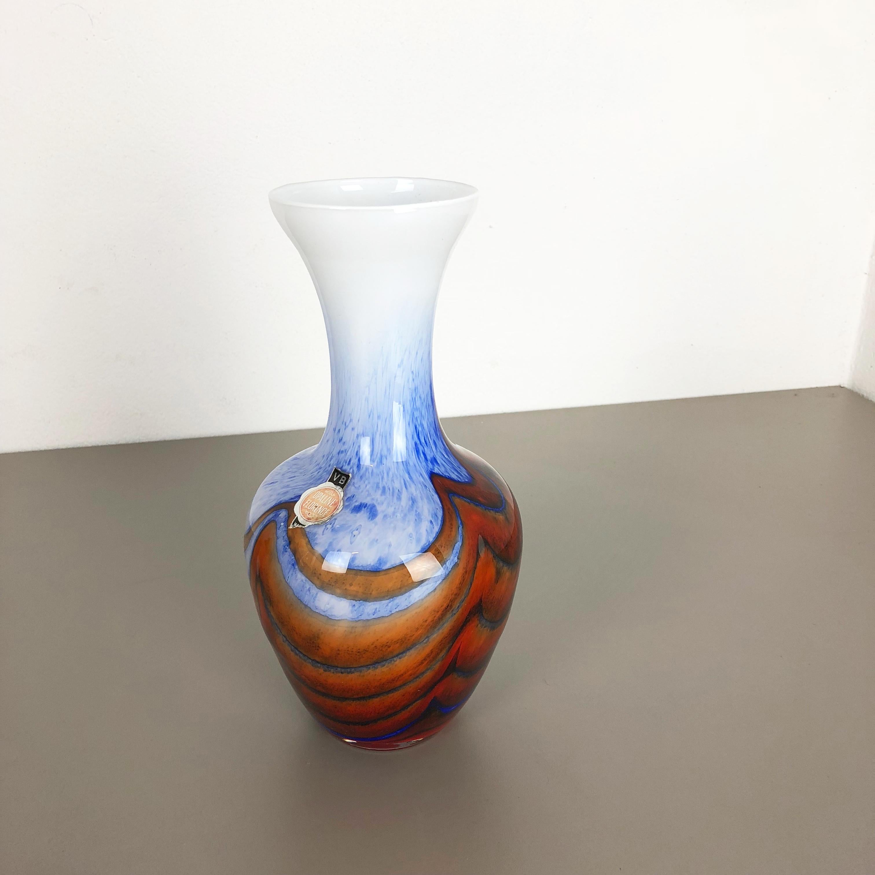 Große Vintage Pop-Art Opal-Vase aus Florenz, Design 1970er Jahre, Italien (Moderne der Mitte des Jahrhunderts) im Angebot