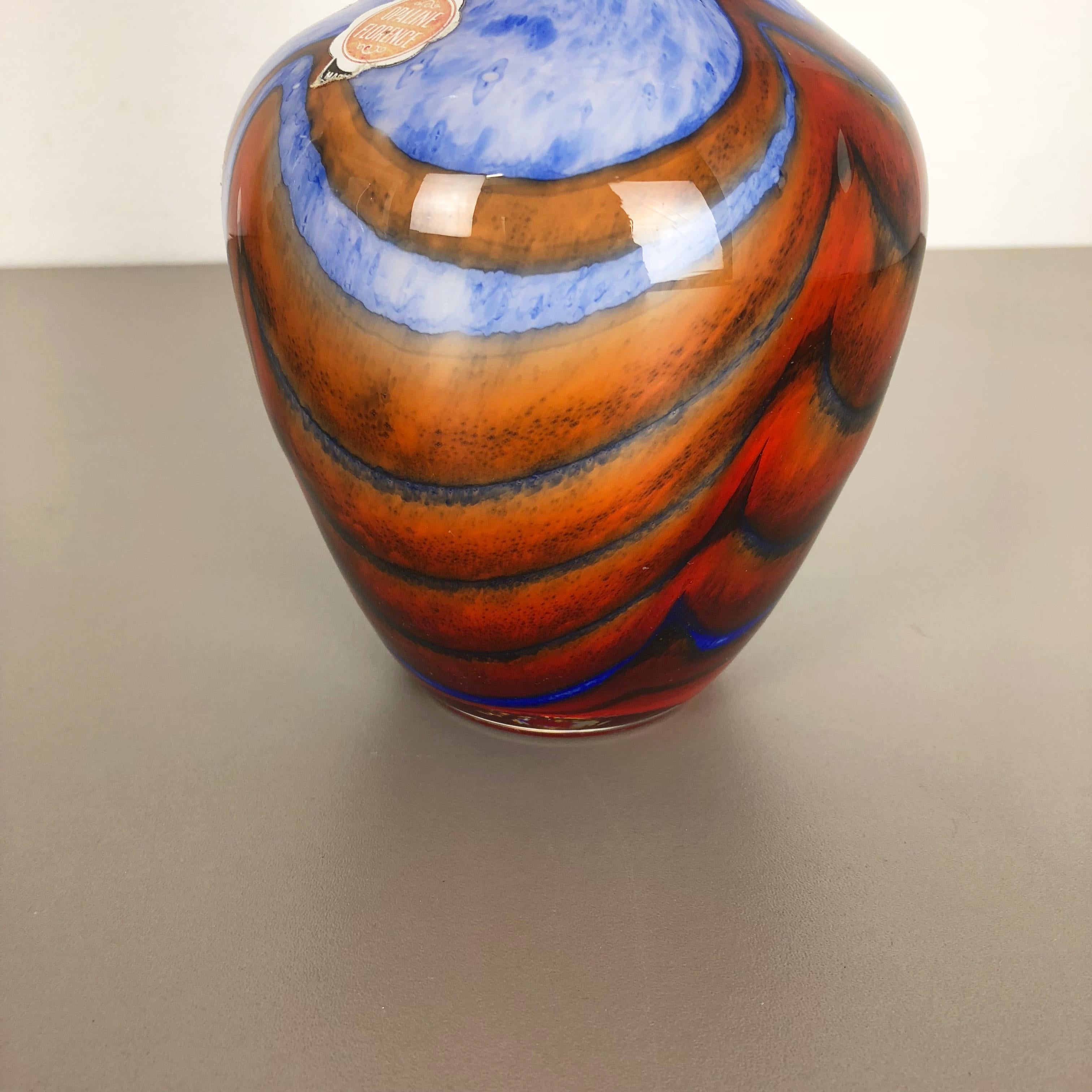 Große Vintage Pop-Art Opal-Vase aus Florenz, Design 1970er Jahre, Italien (Italienisch) im Angebot