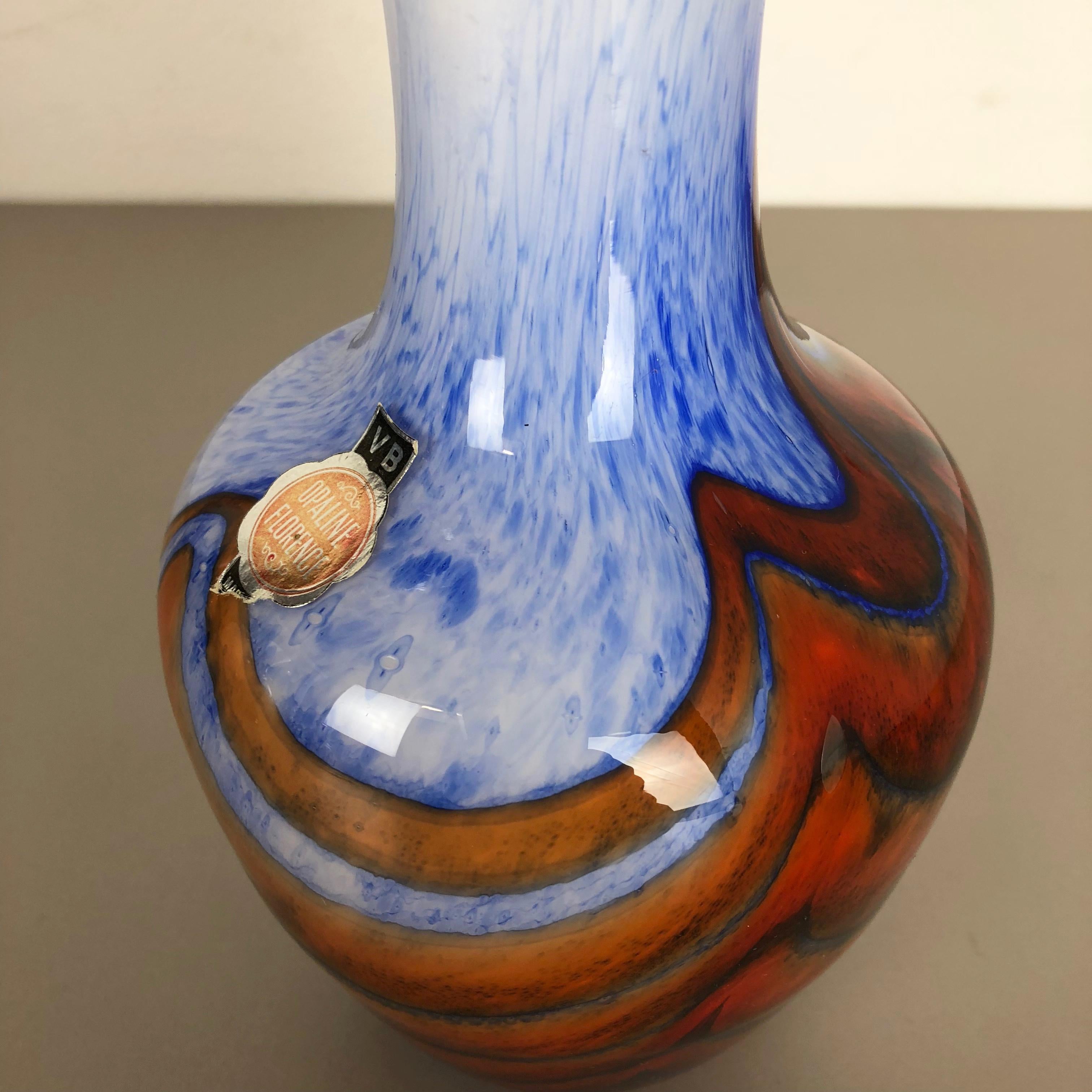 Große Vintage Pop-Art Opal-Vase aus Florenz, Design 1970er Jahre, Italien im Angebot 2