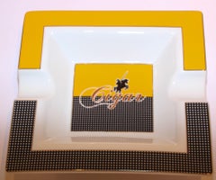 Großer Vintage-Zigarettenaschenbecher aus Porzellan, 1980''s