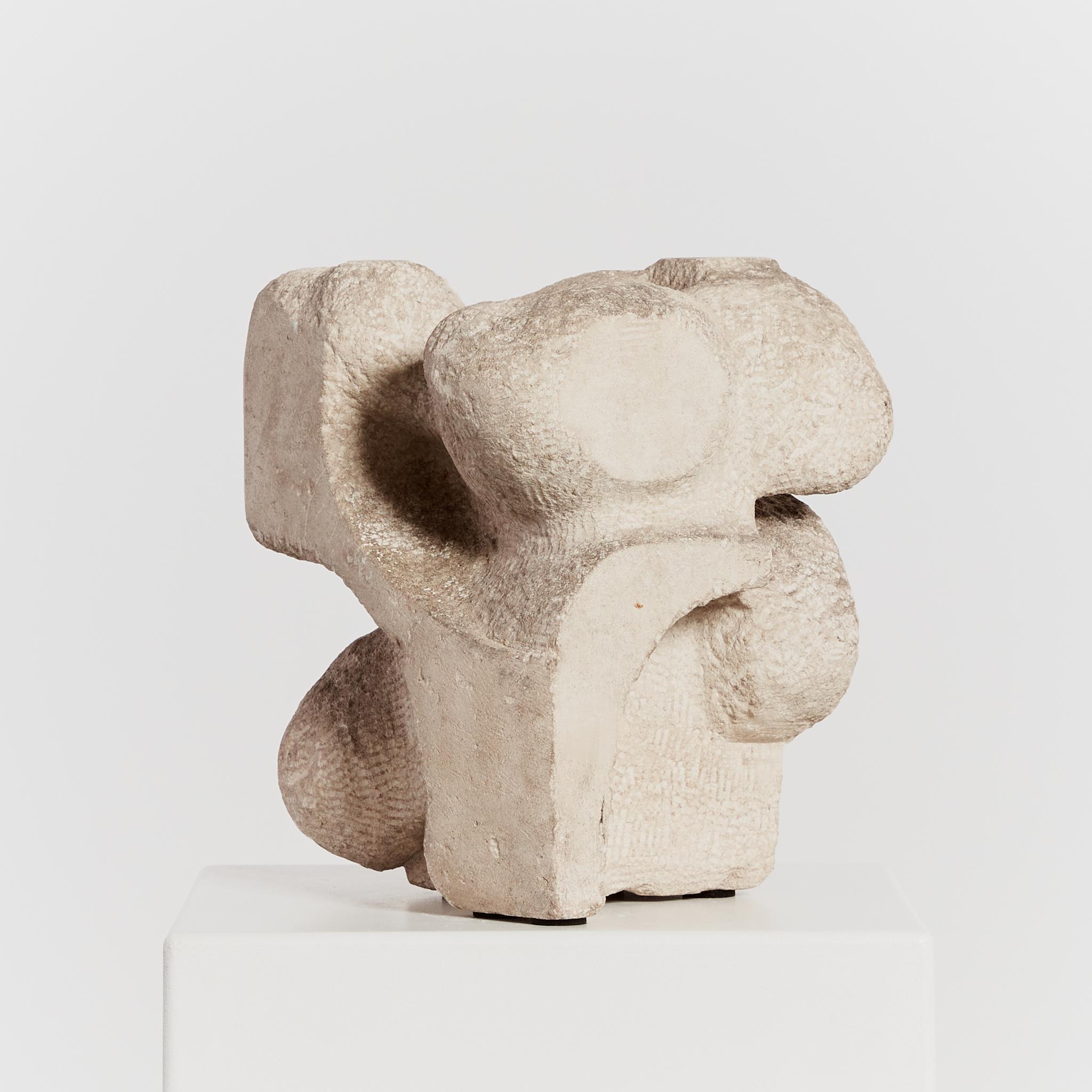 Stone Large vintage Portland stone abstract textured csculpture For Sale