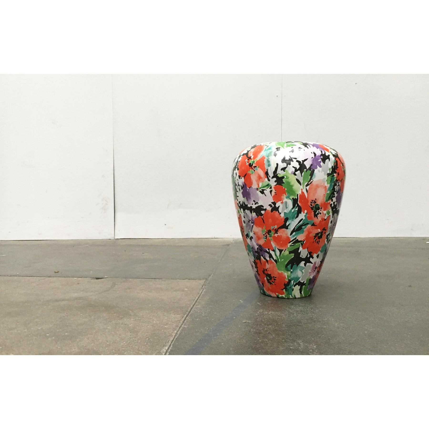 Grande vaso da terra postmoderno tedesco floreale di Steuler In condizioni ottime in vendita a Hamburg, DE