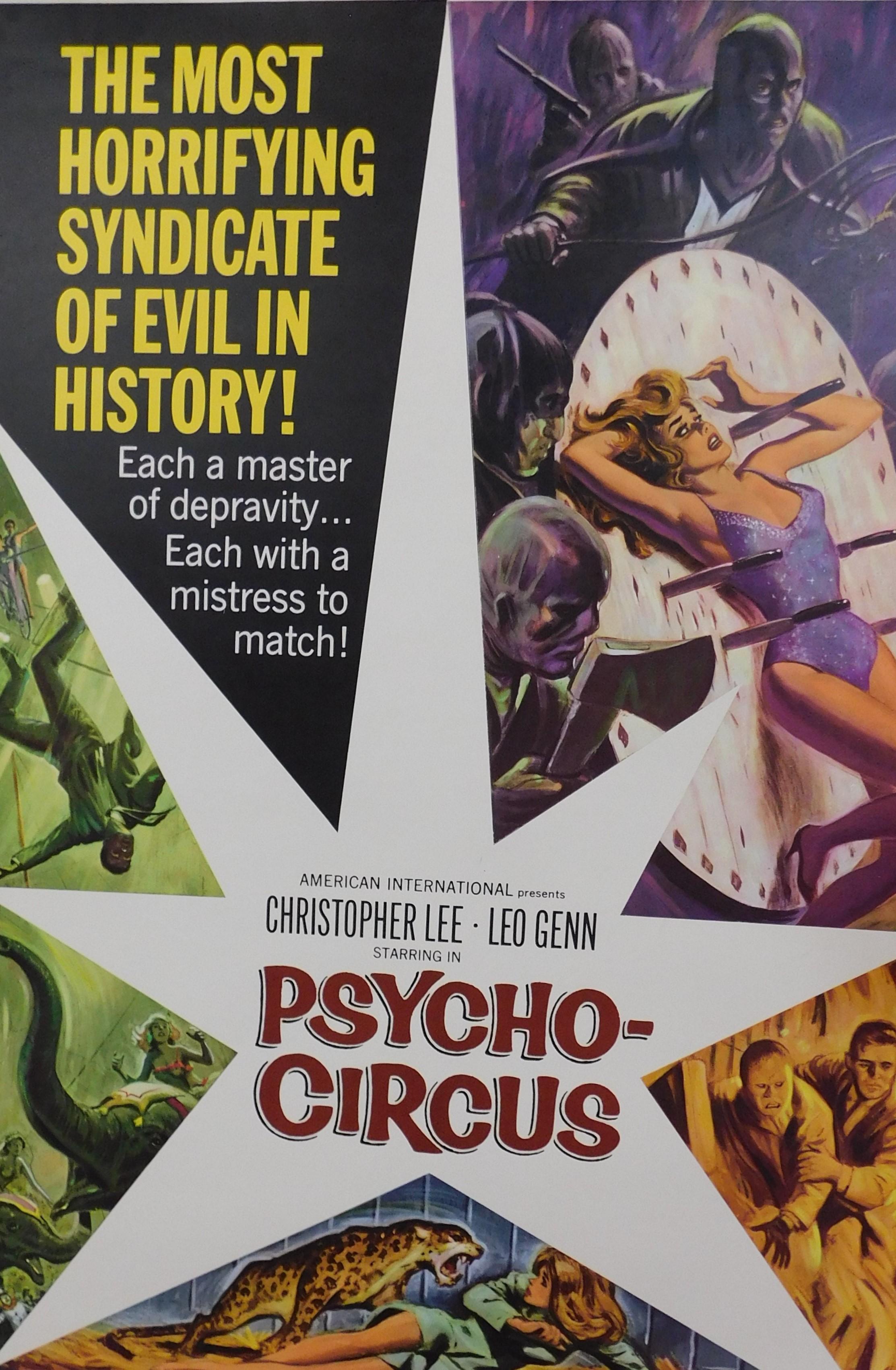 Original 1967 vintage theatrical unfolded forty by Sixty Horror Movie Poster (measures: 40