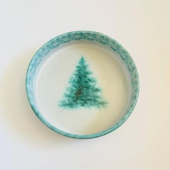 Large Vintage Pysht Pottery Evergreen Bowl