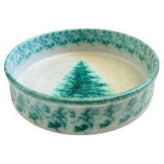 Large Vintage Pysht Pottery Evergreen Bowl