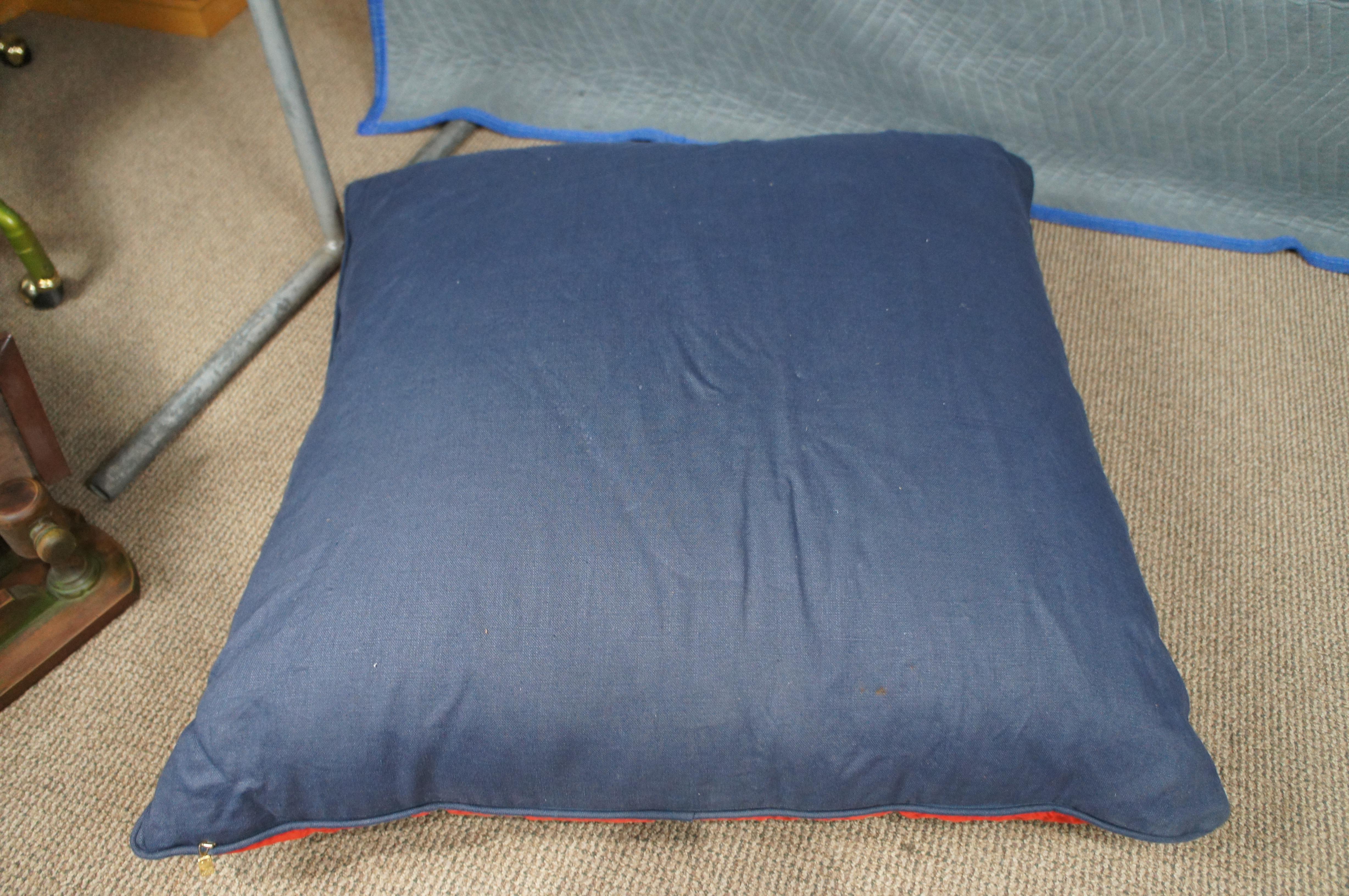 Großes Vintage Ralph Lauren Daunen gefülltes Vintage Reiterpferd Sattel-Seidenschal-Kissen im Angebot 5
