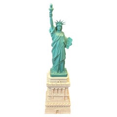 Large Vintage Resin Statue of Liberty Sculpture by Goldleaf Corporation