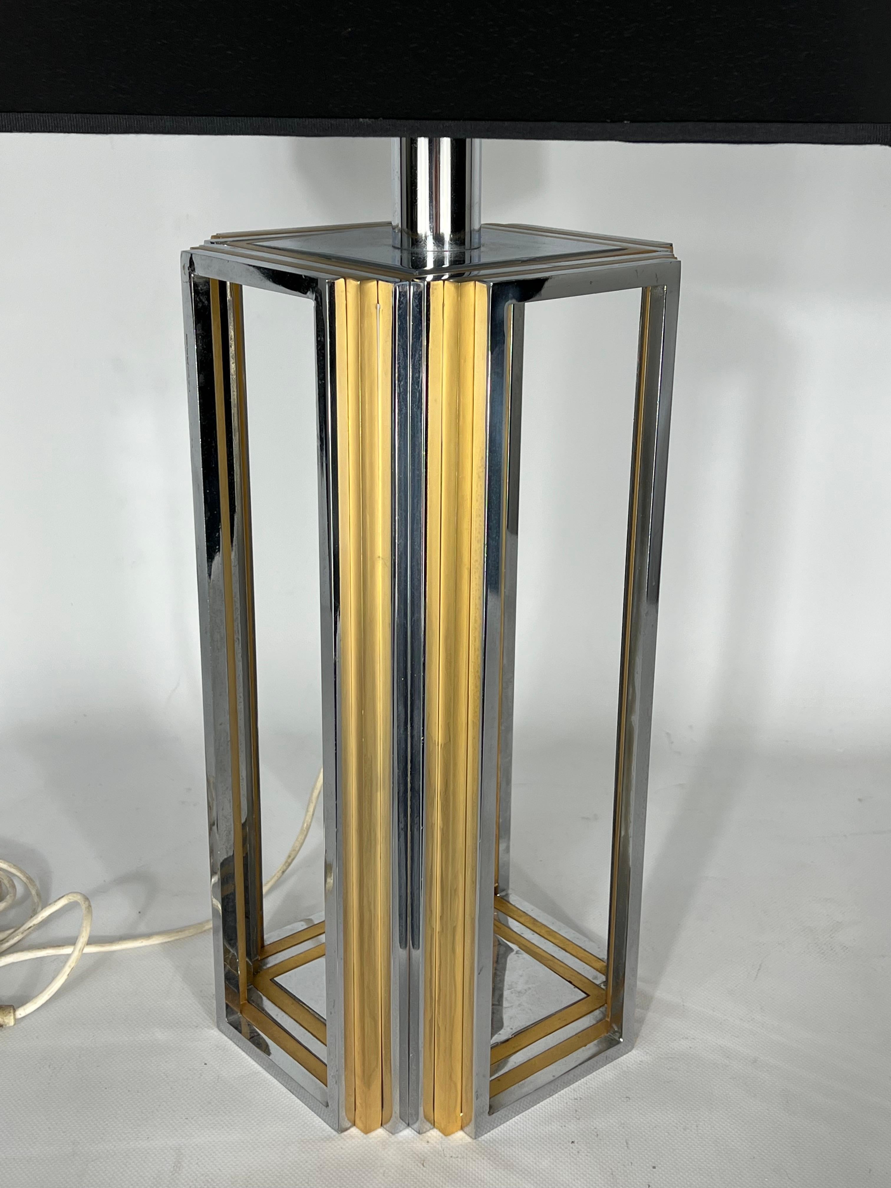 20ième siècle Grande lampe de bureau vintage attribuée à Romeo Rega, années 70 en vente