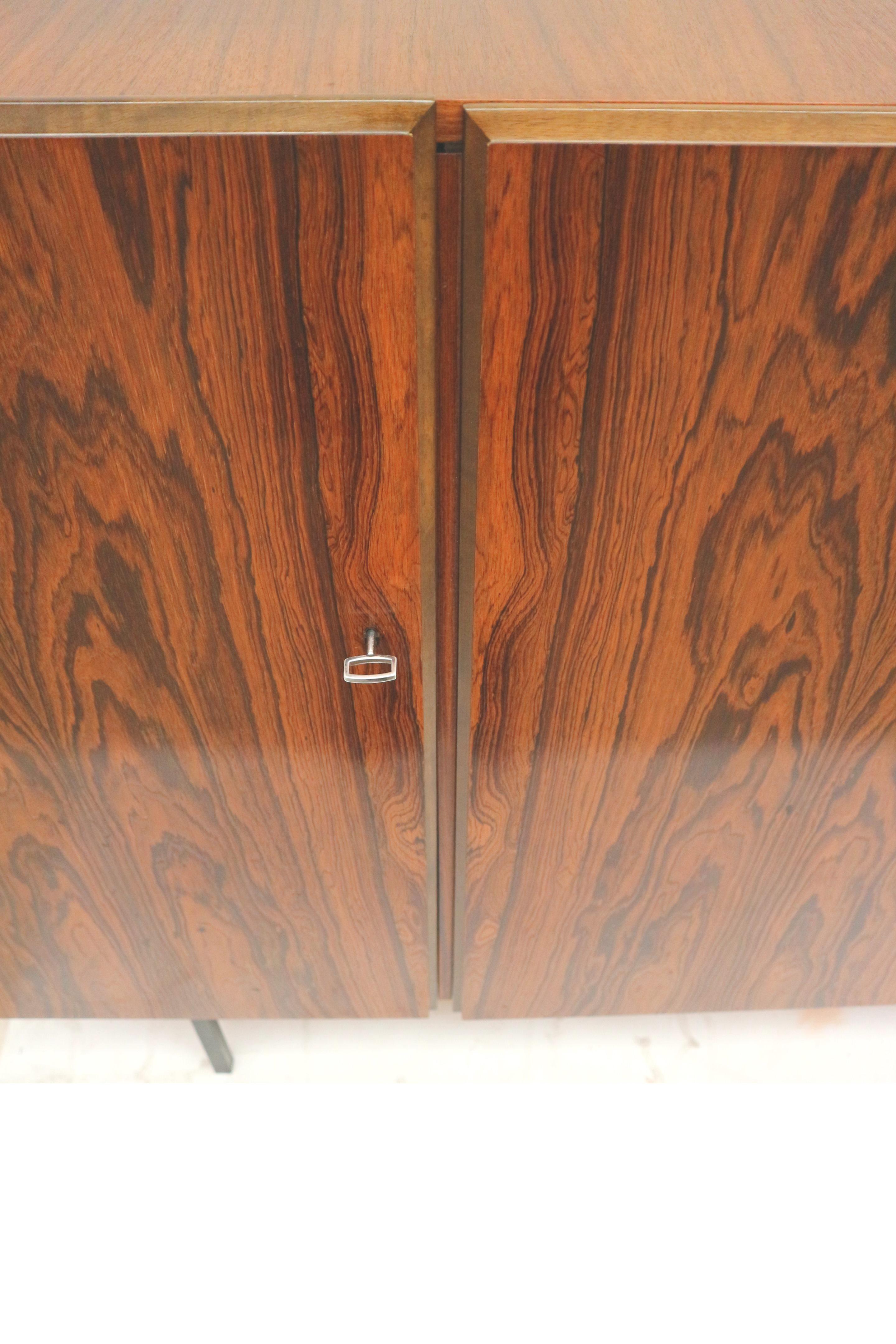 Large vintage rosewood sideboard / highboard made in the 60 3