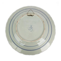 Große königsblaue und weiße Delfter Plakette nach Rembrandt:: 1927