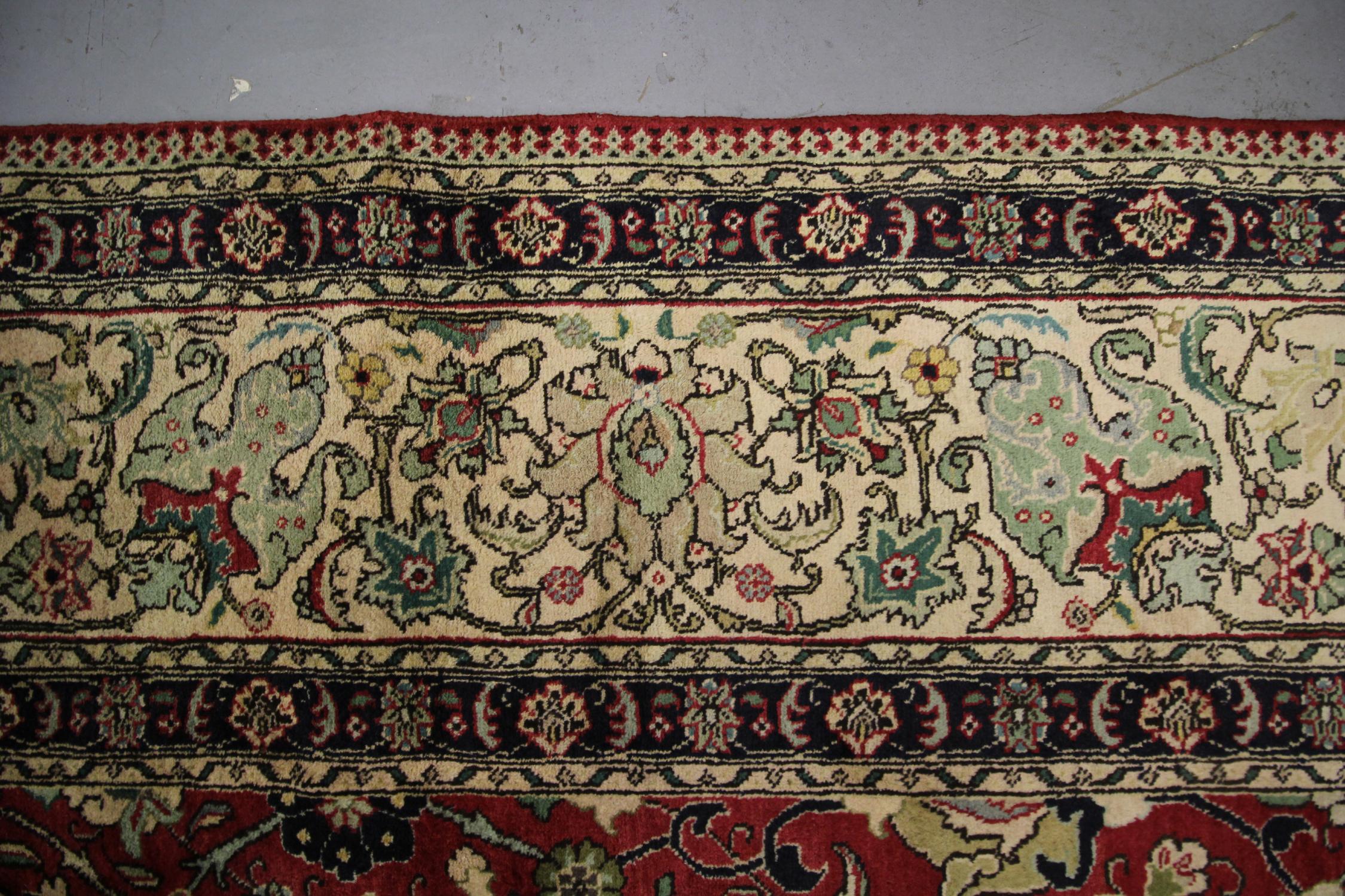 Large Vintage Rugs, Red All Over Carpet, Wool Living Room Rugs for Sale For Sale 2