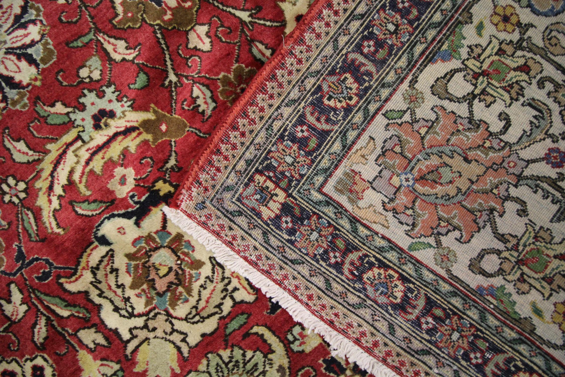 Large Vintage Rugs, Red All Over Carpet, Wool Living Room Rugs for Sale For Sale 5