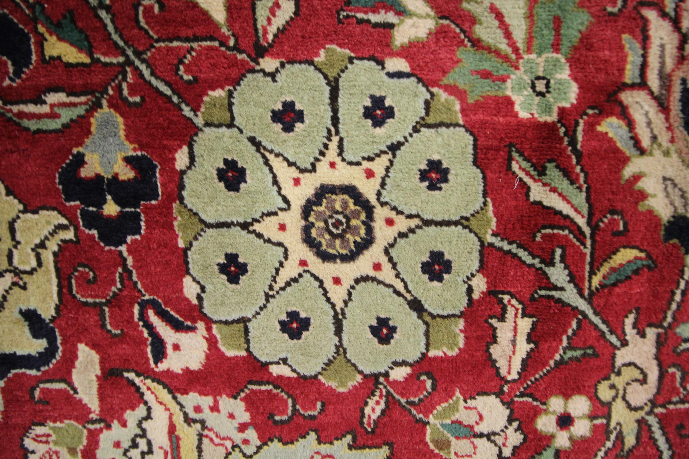 Woven Large Vintage Rugs, Red All Over Carpet, Wool Living Room Rugs for Sale For Sale
