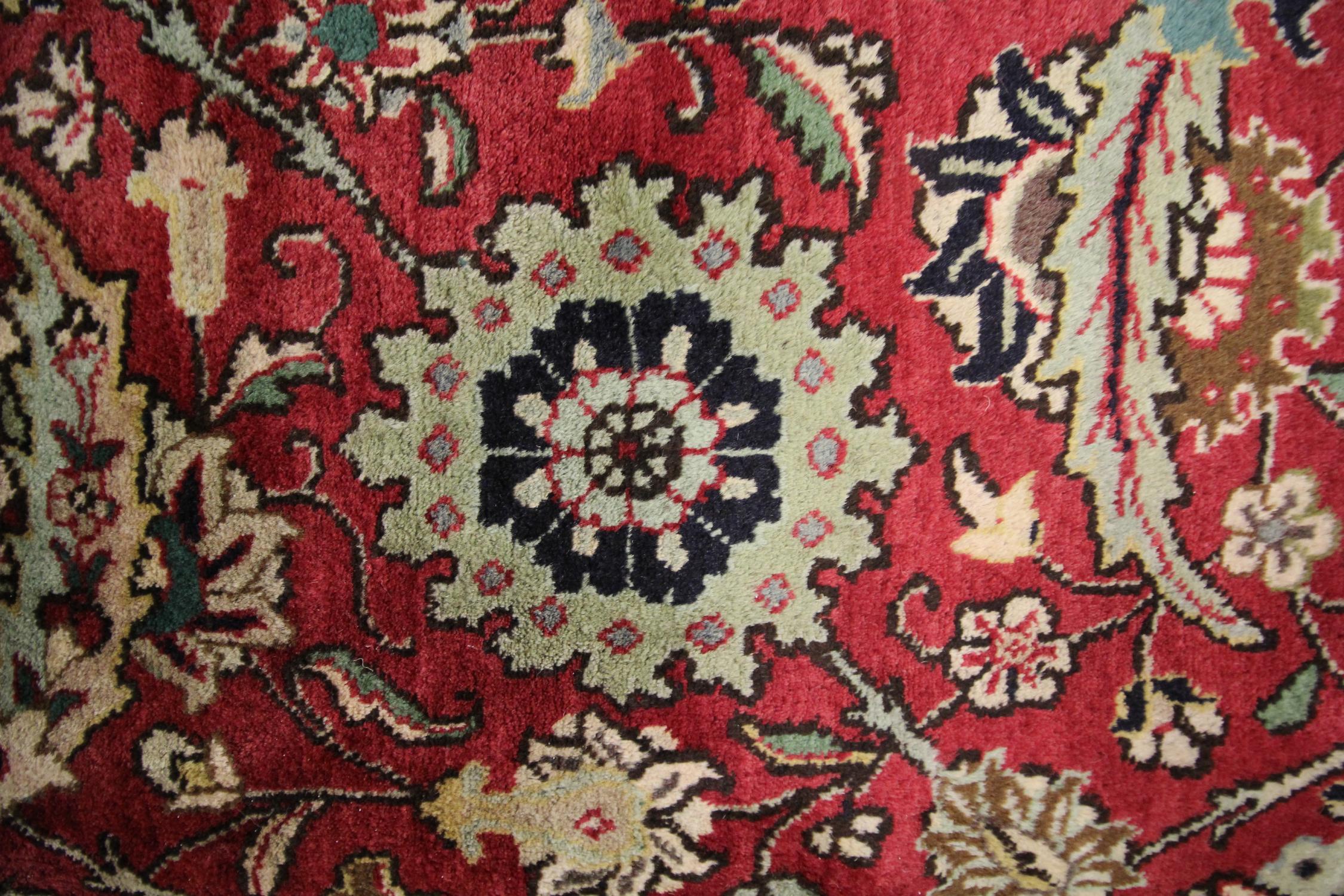 Mid-20th Century Large Vintage Rugs, Red All Over Carpet, Wool Living Room Rugs for Sale For Sale