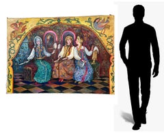 Large Vintage Russian Illustration Alexander Pushkin’s Fairy Tale of Tsar Saltan