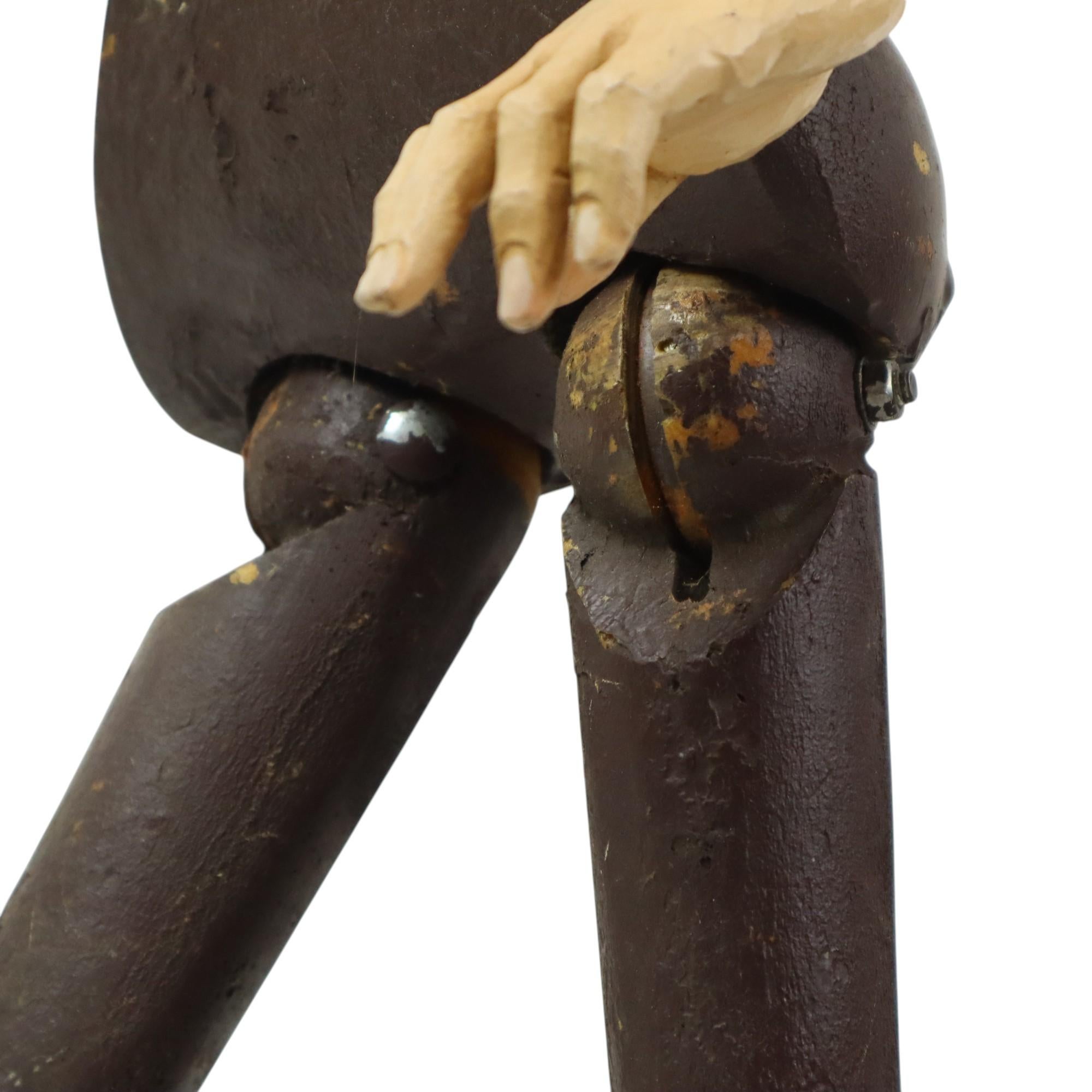 Große Vintage Santos Pop Lay Figur Mannequin 20. Jahrhundert im Angebot 5