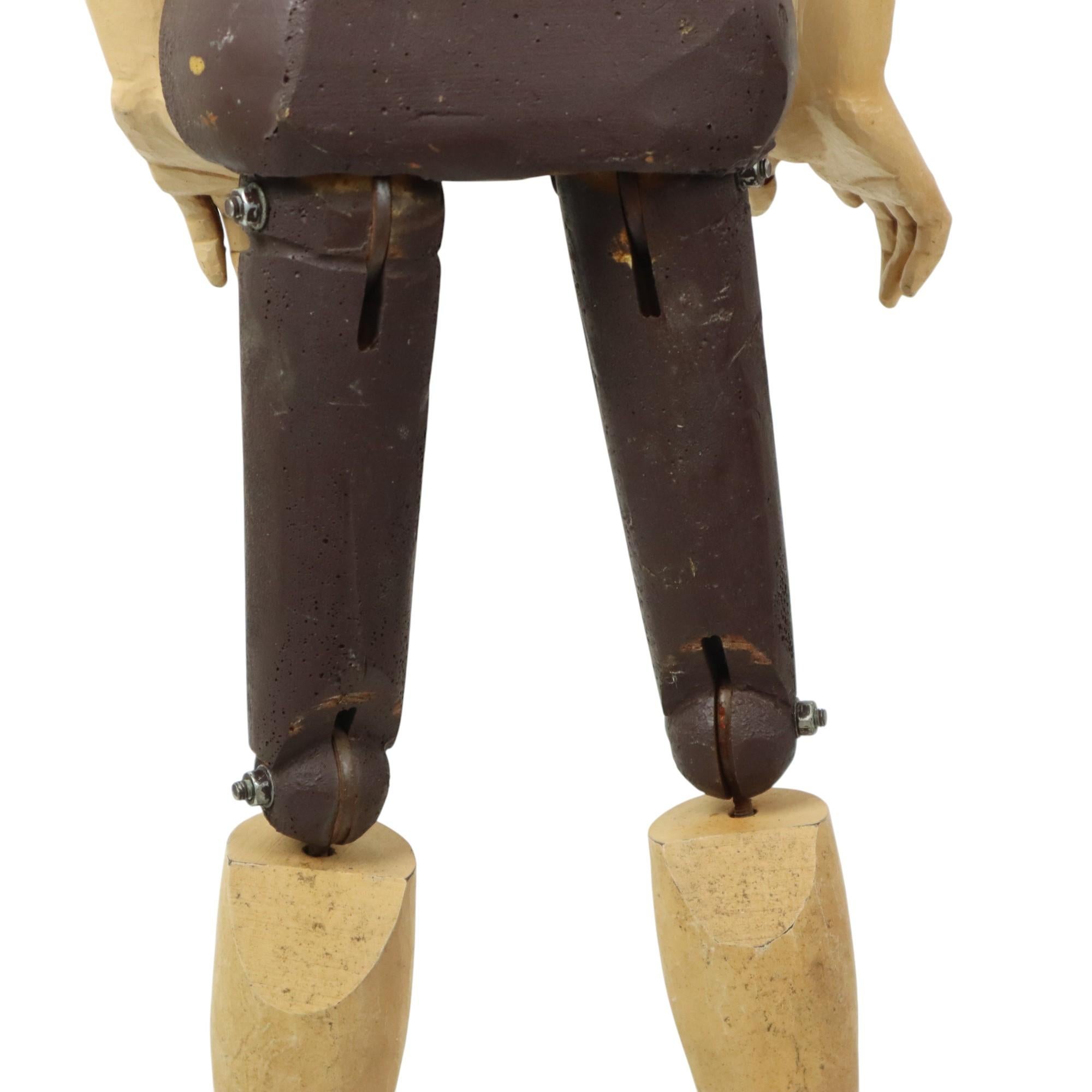 Große Vintage Santos Pop Lay Figur Mannequin 20. Jahrhundert im Angebot 9
