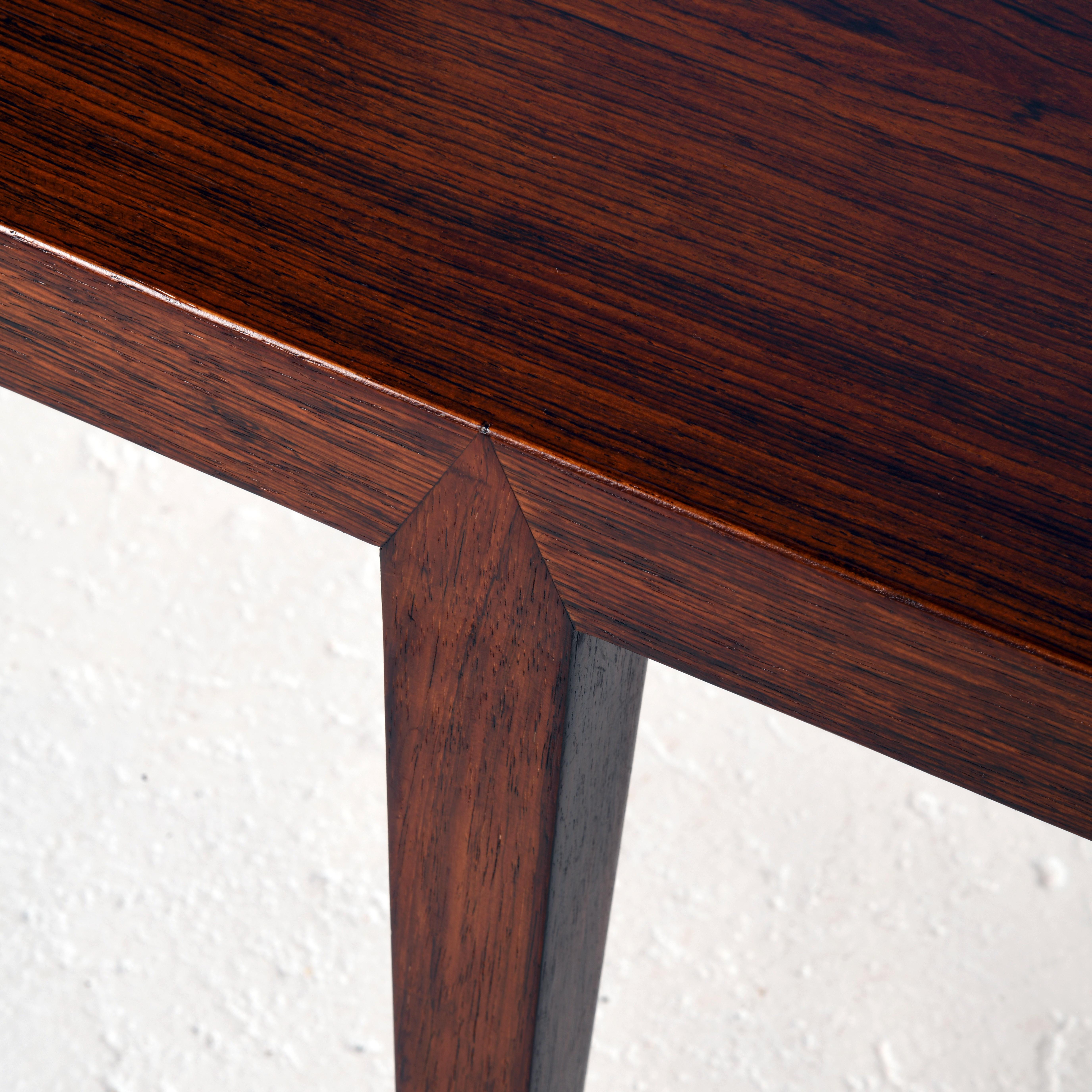 Wood Large vintage scandinavian coffee table, design Severin Hansen in the 60's