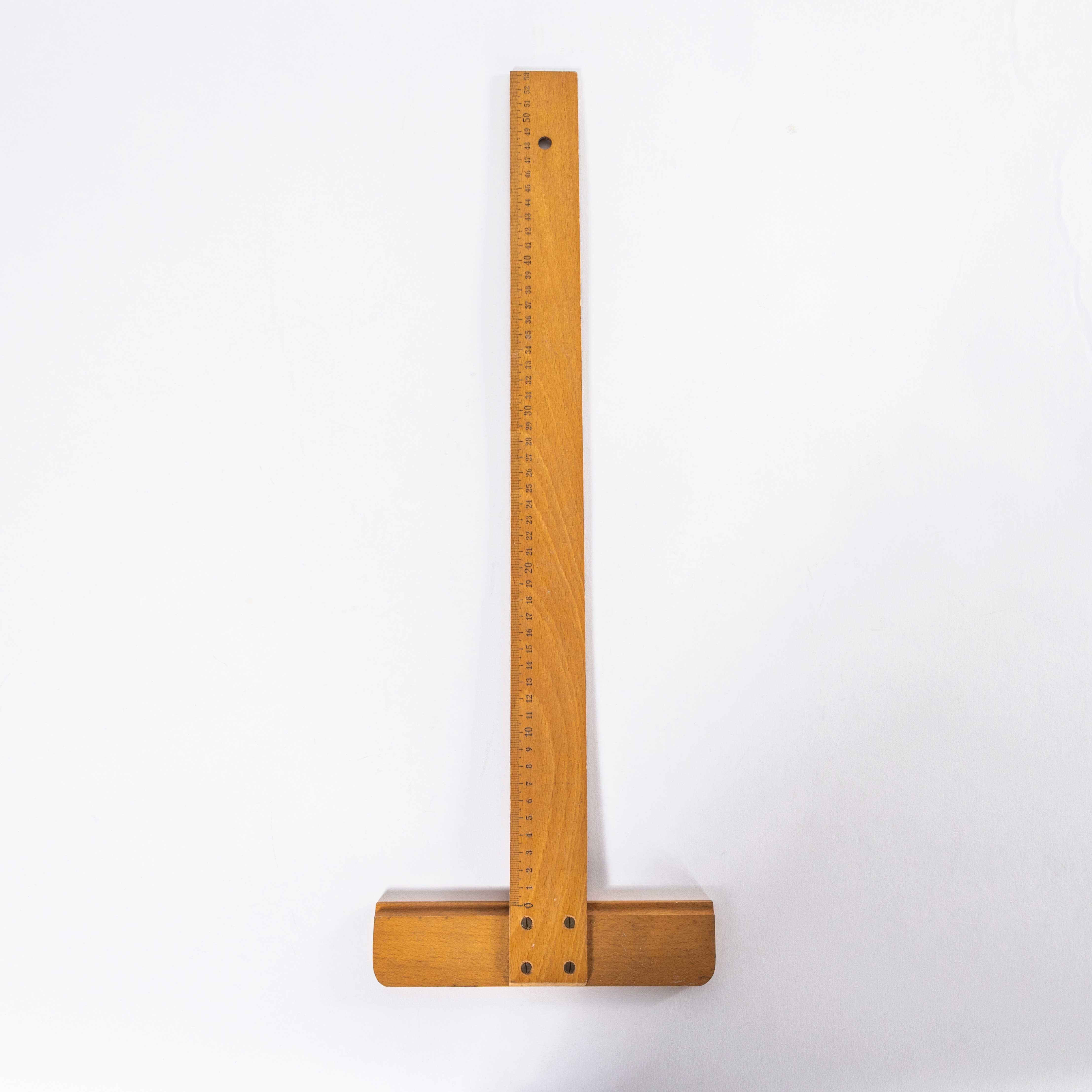 Large Vintage School T Square In Good Condition For Sale In Hook, Hampshire