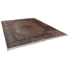 Large Vintage Serapi Rug, Indian, Woven, Hall, Lounge, Carpet, Mid-20th Century
