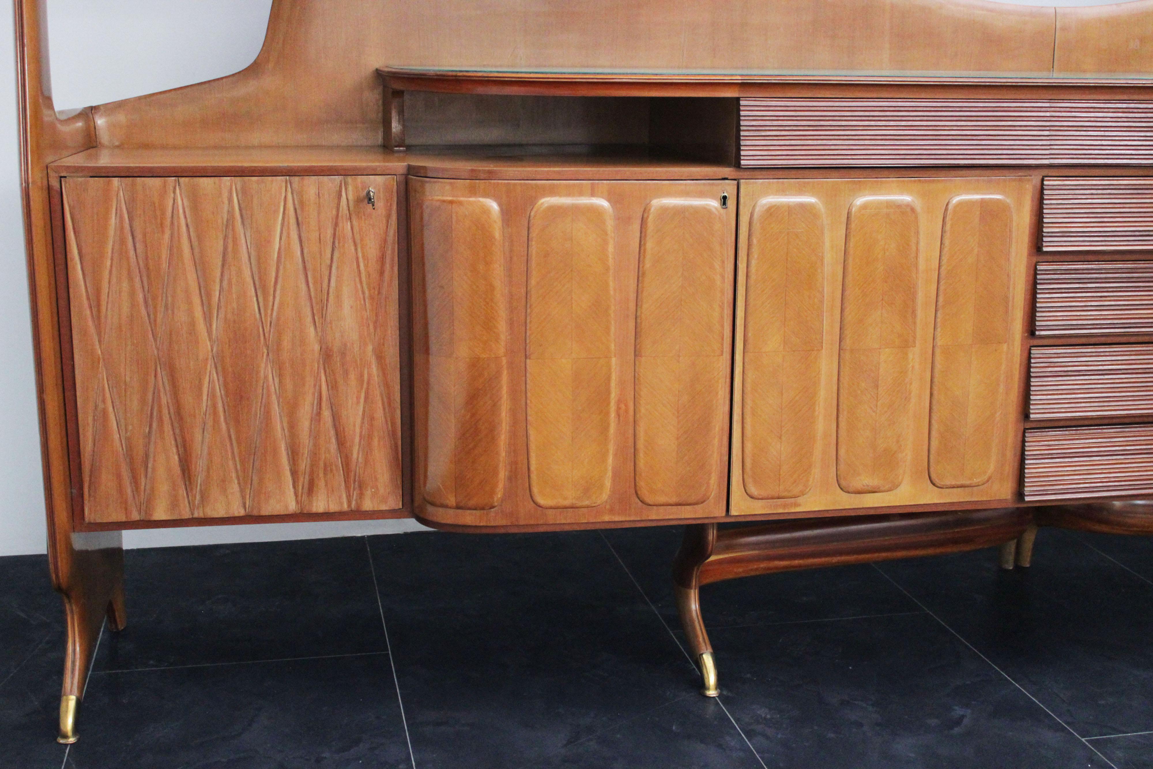 Large Vintage Sideboard, 1960s In Good Condition For Sale In Montelabbate, PU
